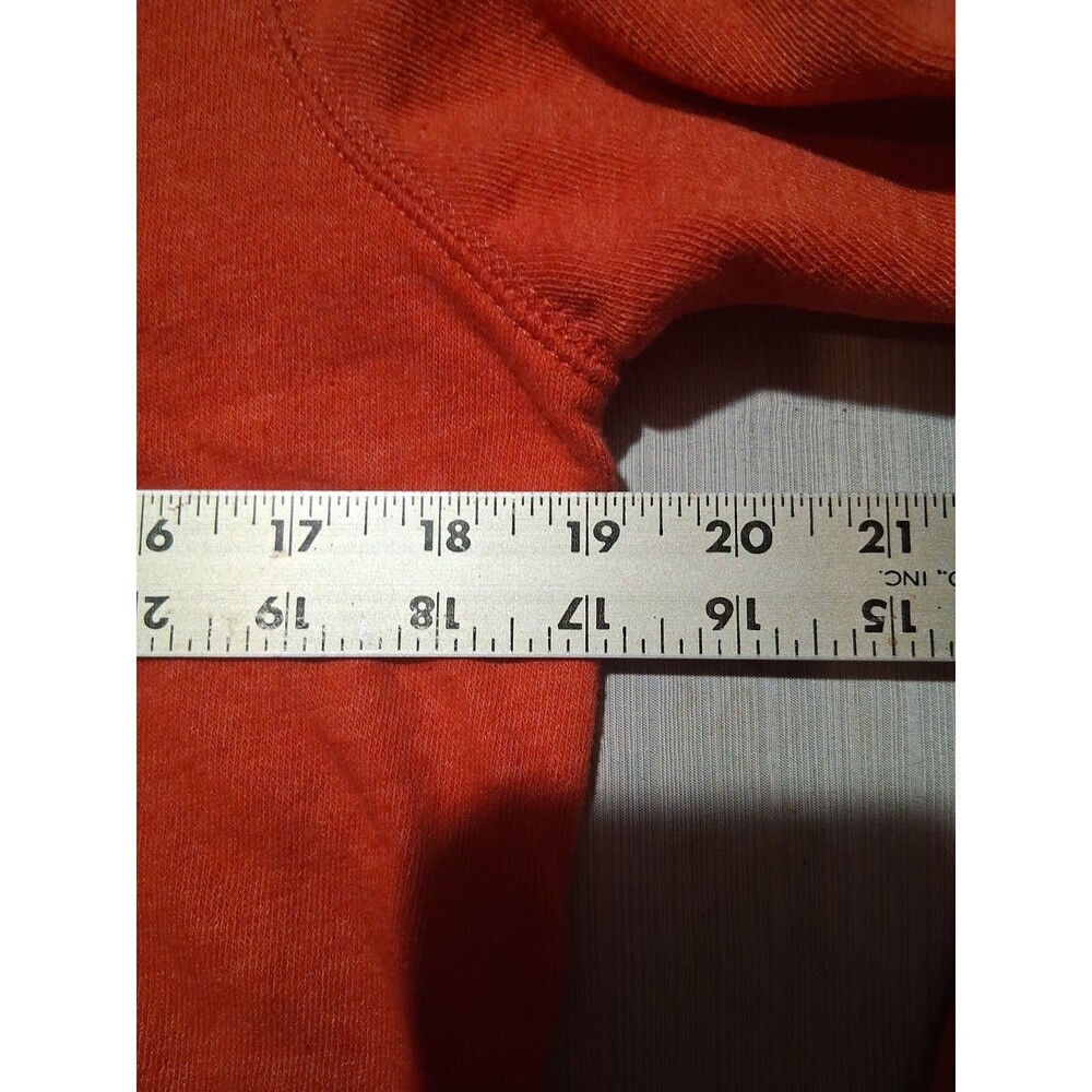 Vintage Abercrombie & Fitch Hoodie Medium Red  Y2K Logo Pullover 2000s New York - Picture 4 of 4